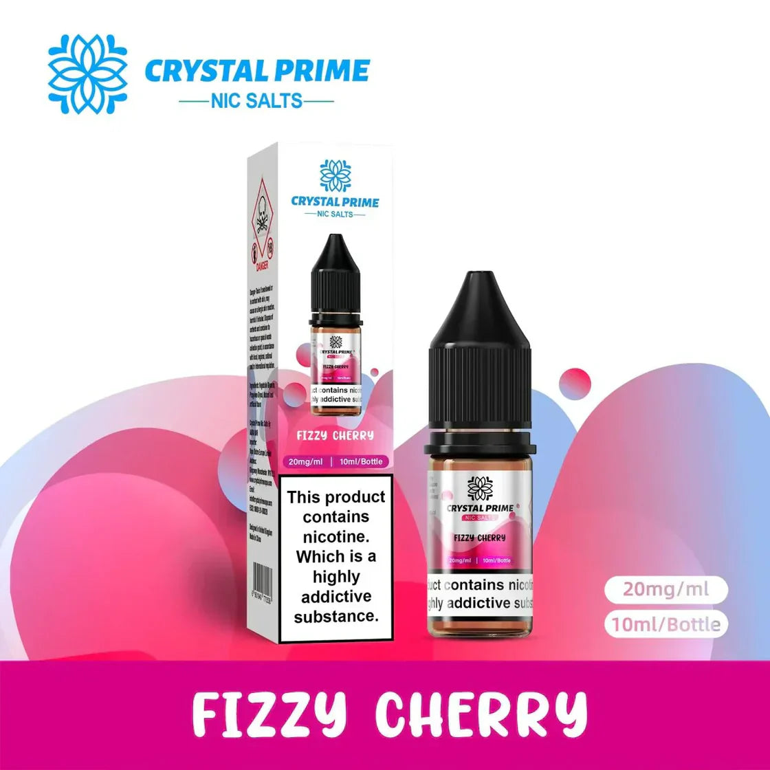 Crystal Prime Nic Salts Fizzy Cherry