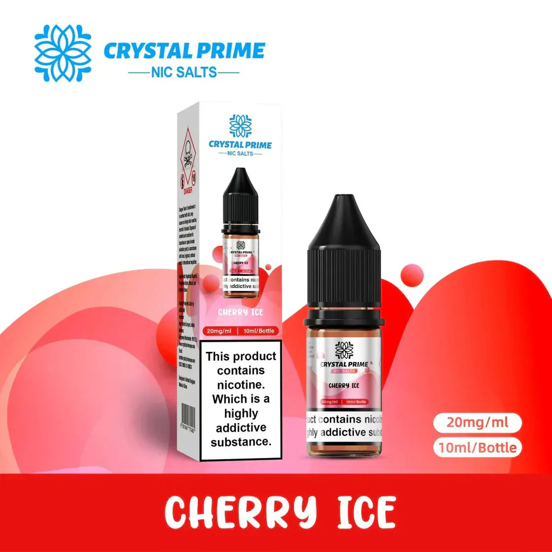 Crystal Prime Nic Salts Cherry Ice
