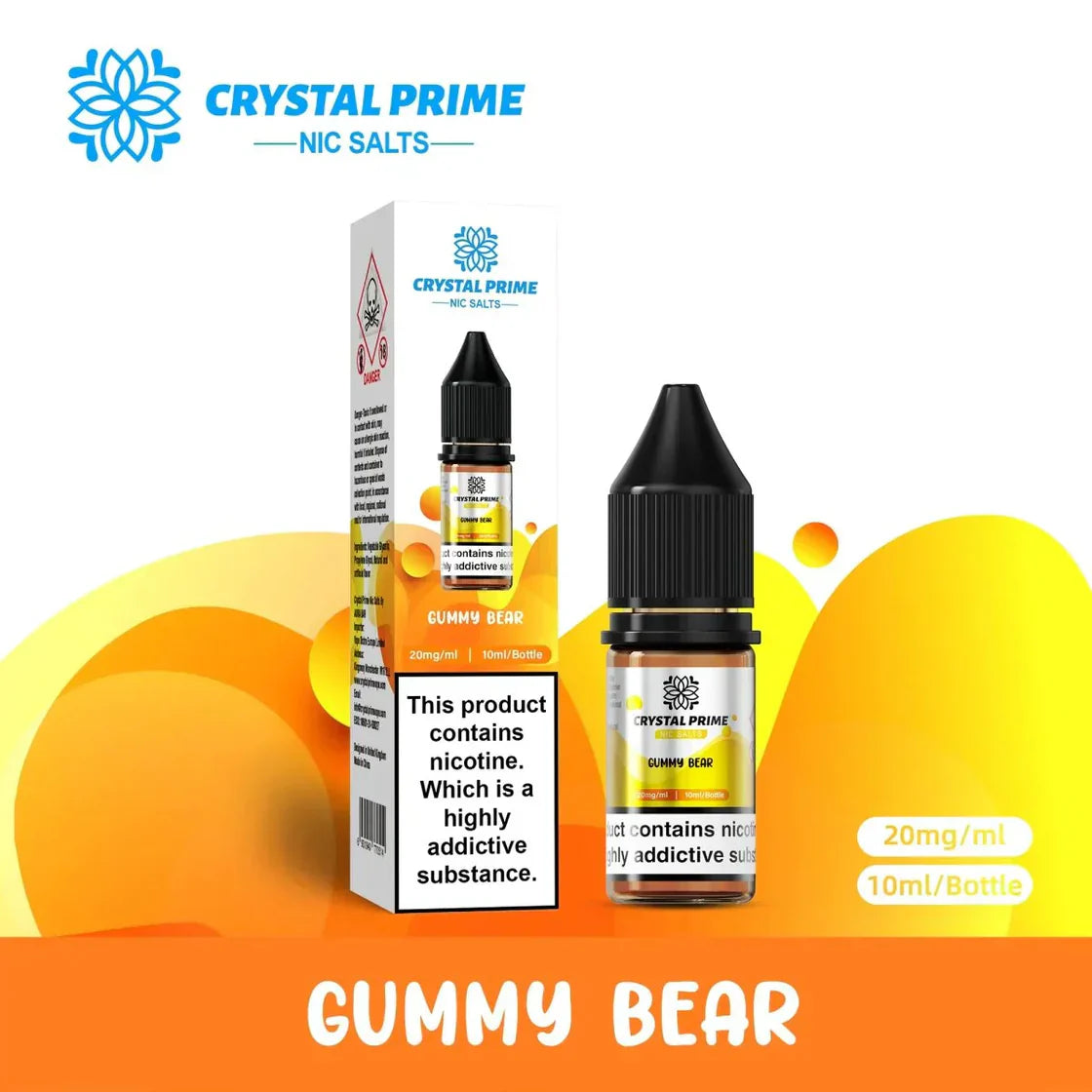 Crystal Prime Nic Salts Gummy Bear