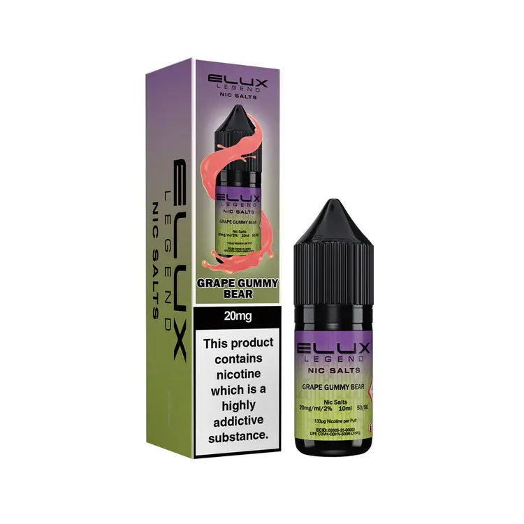Elux Legend Nic Salts Grape Gummy Bear